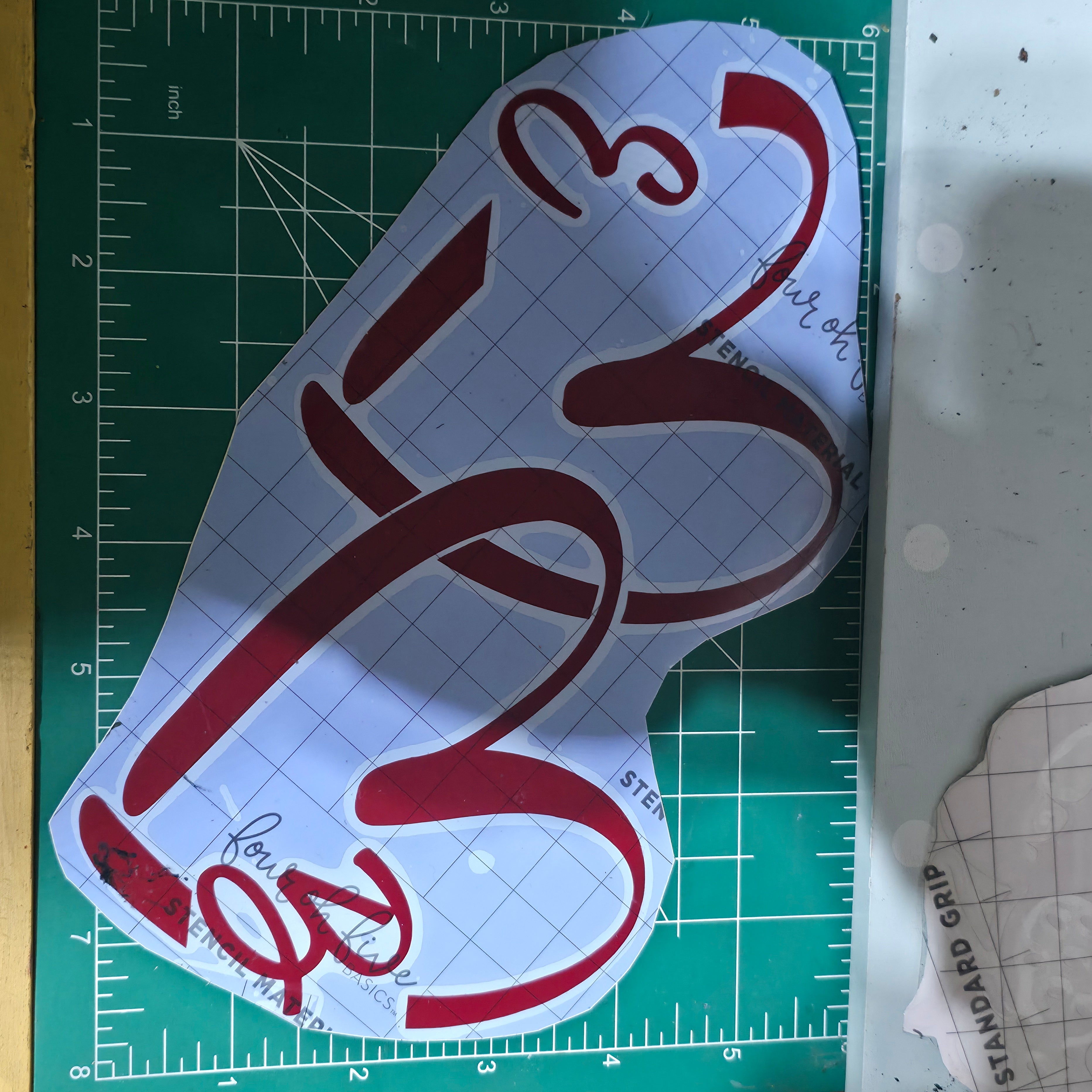 Customisable heart decal
